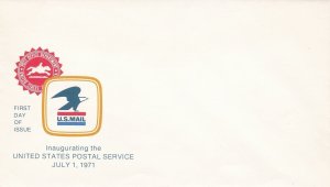United States Inaugurating Postal Service 1971 Pre Paid FDC Envelope Ref 45662
