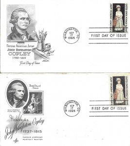 1965 FDC, #1273, 5c John Singleton Copley, Artmaster & Art Craft