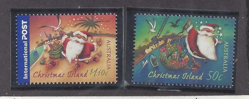 Christmas Island 465, 466 Christmas 2007 MNH