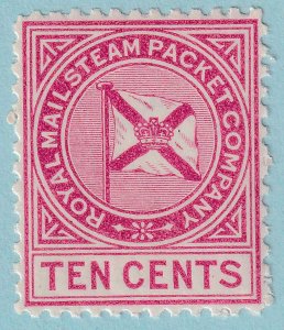 DANISH WEST INDIES RMS1 - ROYAL MAIL STEAM PACKET  MINT NEVER HINGED OG ** XEF