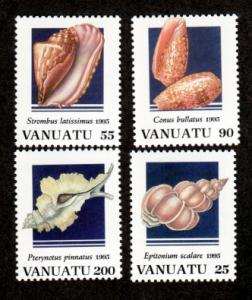 Vanuatu # 654-657 Mint NH Sea Shells!
