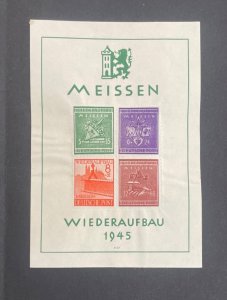 Germany-Meissen, Mi#35c-38c, NH souvenir sheet, NH, cat 200 Euro