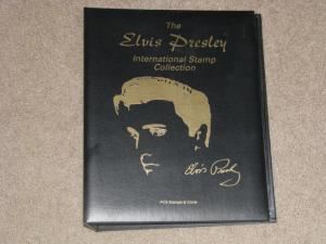 Elvis Presley Int. Stamp collection Album, with Elvis Forever Sheet & others