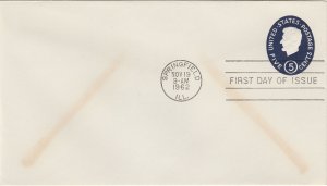 Scott# U544  Die183,   US envelopes  1 wag FDC