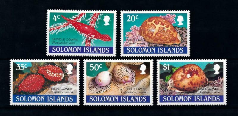 [99384] Solomon Islands 1990 Marine Life Cowrie Shells  MNH