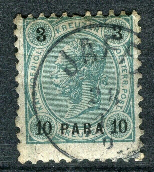 AUSTRIA LEVANT; 1890 early F. Joseph issue used 10p. value POSTMARK, Jaffa