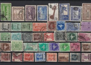 india states mixed used and unused old stamps ref r10376