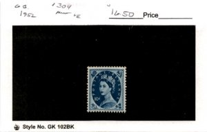 Great Britain, Postage Stamp, #304 Mint LH, 1952 Queen Elizabeth (AB)