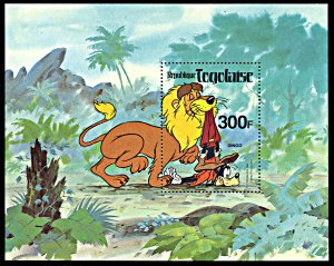 Togo 1072, MNH, Disney African Lion and Goofy souvenir sheet