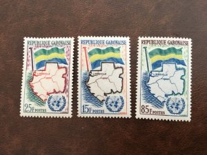 ICOLLECTZONE Gabon 151-153 VF NH