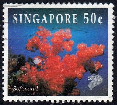 Singapore #680 Soft Coral, used. PM