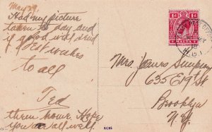 1918: Malta to Brooklyn, NY APO cancel  (57665)