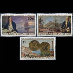 COOK IS. 1978 - Scott# 480-2 Captain Cook Set of 3 NH