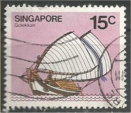 SINGAPORE, 1980, used 15c, Junk Scott 339