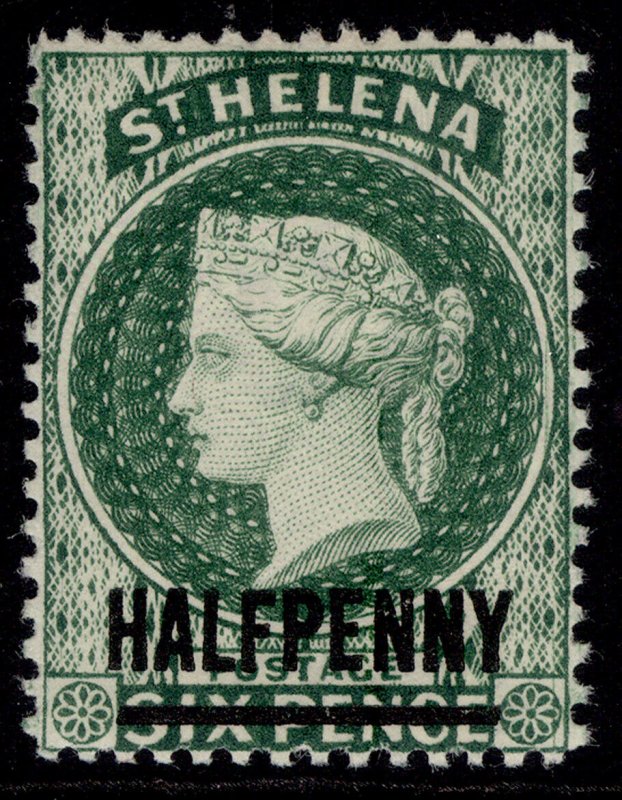 ST. HELENA QV SG36, ½d green, NH MINT. 