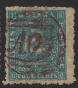 British Guiana Sc#52 Used - red cancel