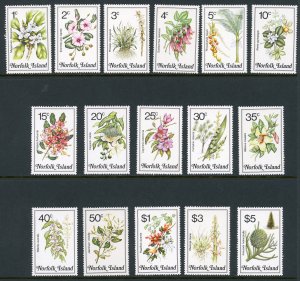 Norfolk Island 323-338 MNH 1984 Flowers