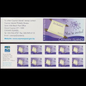 CAYMAN IS. 2008 - Scott# 1018A Booklet-Invited NH