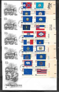 #1633-82 FDC ArtCraft Set of 10 Covers (12975)