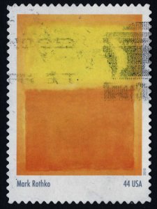 U.S. #4444c Used ('Orange and Yellow' by Mark Rothko)