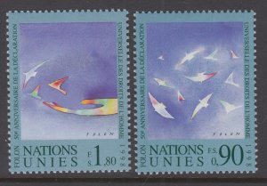 UN Geneva 327-328 MNH VF