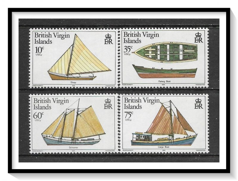 Virgin Islands #480-483 Local Boats Set MNH