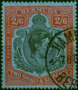 Bermuda 1938 2s6d Black & Red-Grey Blue SG117 Fine Used (2)