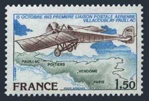 France C50,MNH.Michel 2123. Airmail route from Villacoublay to Pauillac-75,1978.