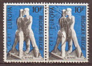 Belgium - 1974 Europa 10Fr # 869 - VG Condition - Used - Pair