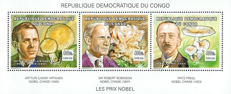 Nobel Prize in Chemistry - MUSHROOMS (6) - Perf. - Full-