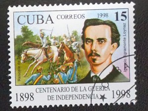 Cuba Sc# 3979  WAR FOR INDEPENDENCE  15c  IGNACIO AGRAMONTE 1998   used / cto