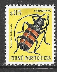 Portuguese Guinea 281: 5c Long-horned Borer Beetle (Analeptes trifasciata), M...