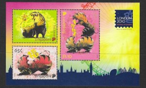 SINGAPORE SGMS1907 2010 LONDON 10  MNH