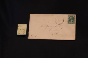 Scott 158 or 184 on cover NY (target) to Hamden NY (#1755)