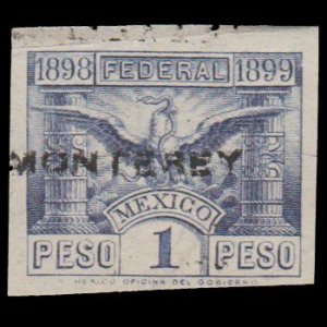 MEXICO 1898 - 99.  REVENUE STAMP. FEDERAL CONTRIBUTION. USED. # 2