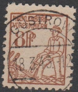 Mi: 15b   used  1945  SBZ  Cat € 170