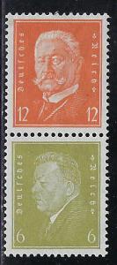 Germany Scott # 373, 369, mint hr, se-tenant, Mi# S48