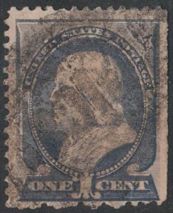 SC#212 1¢ Franklin (1887) Used 