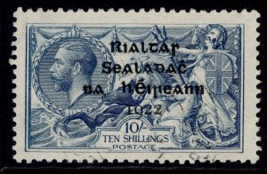 IRELAND GV SG21, 10s dull grey-blue, FINE USED. Cat £375. DOLLARD PRINTING CDS