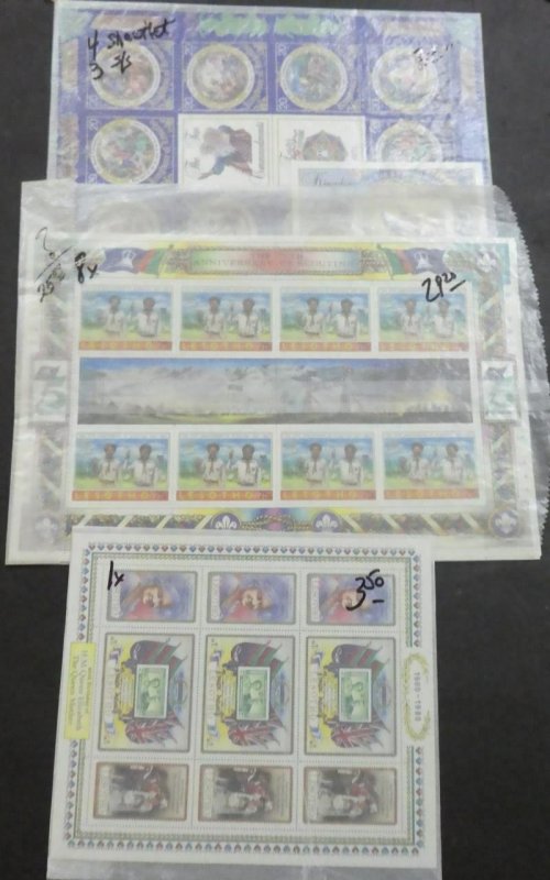 EDW1949SELL : LESOTHO Extensive collection of all VF MNH Cplt sets. Cat $1,254.