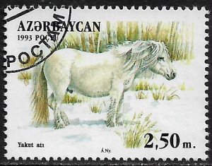 Azerbaijan #360 Used Stamp - Horse (b)