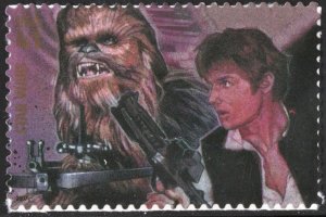 SC#4143l 41¢ Star Wars: Hans Solo & Chewbacca (2007) SA
