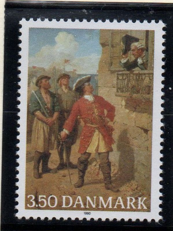 Denmark  Scott 928 1990 Peter Wessel stamp mint NH