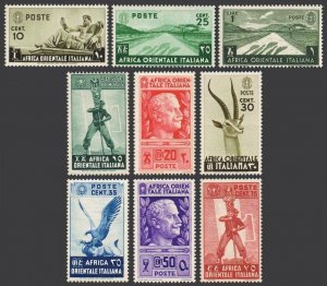 Italian East Africa 4-12,MNH.Michel 4-12. Statue,Legionary,Gazelle.Eagle,Lion,