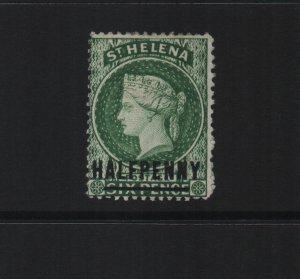 St Helena 1884 SG34 - 14 perf, CA watermark bar 17mm - mounted mint