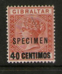 Gibraltar 1889 SG 19 SPECIMENT