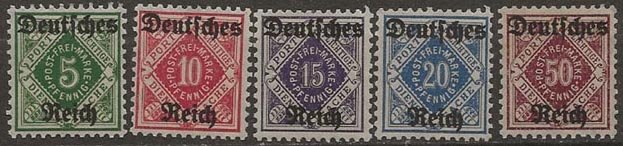 Germany [Wurttemberg O59-O63] m