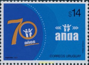 132881 MNH URUGUAY 2003 70 ANIVERSARIO DE LA ANDA