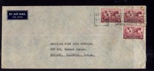 Australia to Chicago,IL 1946 Airmail Cover