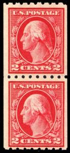 411, Mint VF NH Pair, Paste-up Pair and Single Stamp Cat $132.50 - Stuart Katz